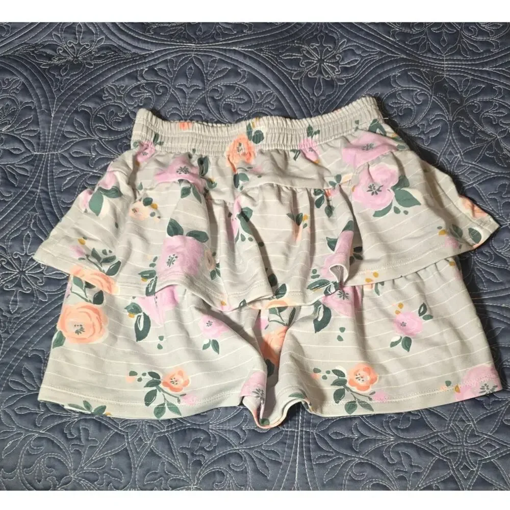 Bailey Lane Floral French Terry Pull Over and Skirt Set Size M 8 - 10